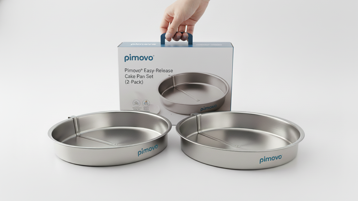 Pimovo® Easy-Release Cake Pan Set (2-Pack)
