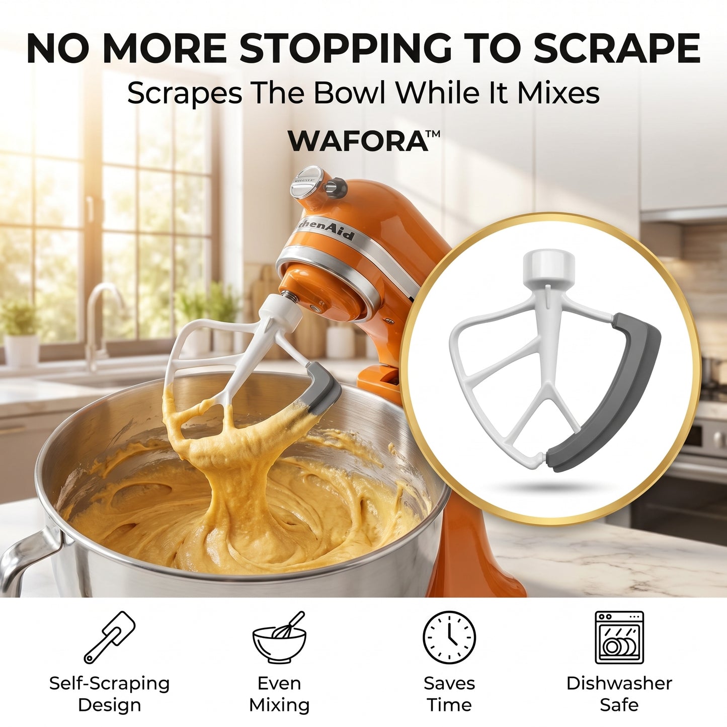 WAFORA™ SplashGuard — ochranný kryt proti prachu na stojanové mixéry