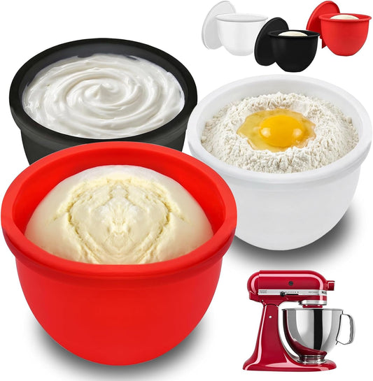 WAFORA MixStore Liners silicone bowl inserts with lids 3-pack