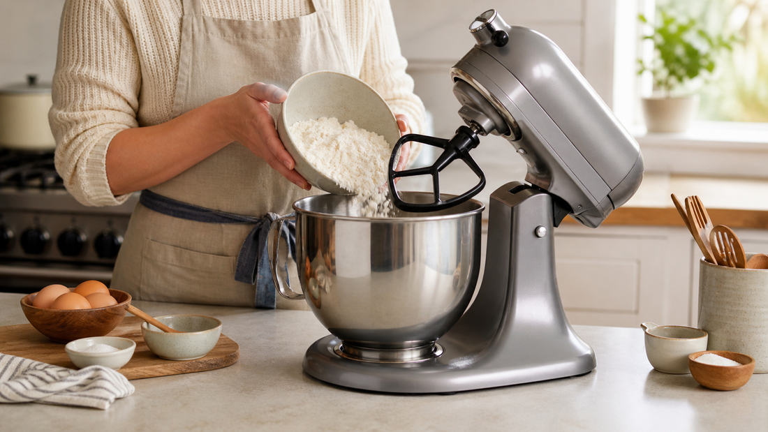 How to Add Flour to a Stand Mixer Without Making a Mess