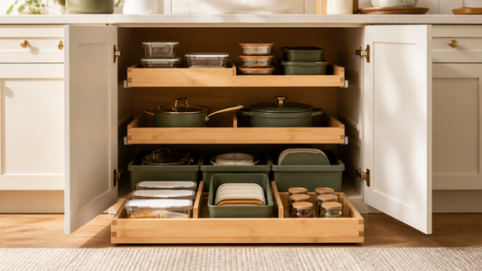 How to Organize Deep Kitchen Cabinets Without Losing Things