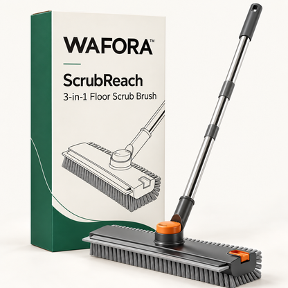 WAFORA™ ScrubReach — verstellbar 3-an-1 Buedem-Schrëppbürtel
