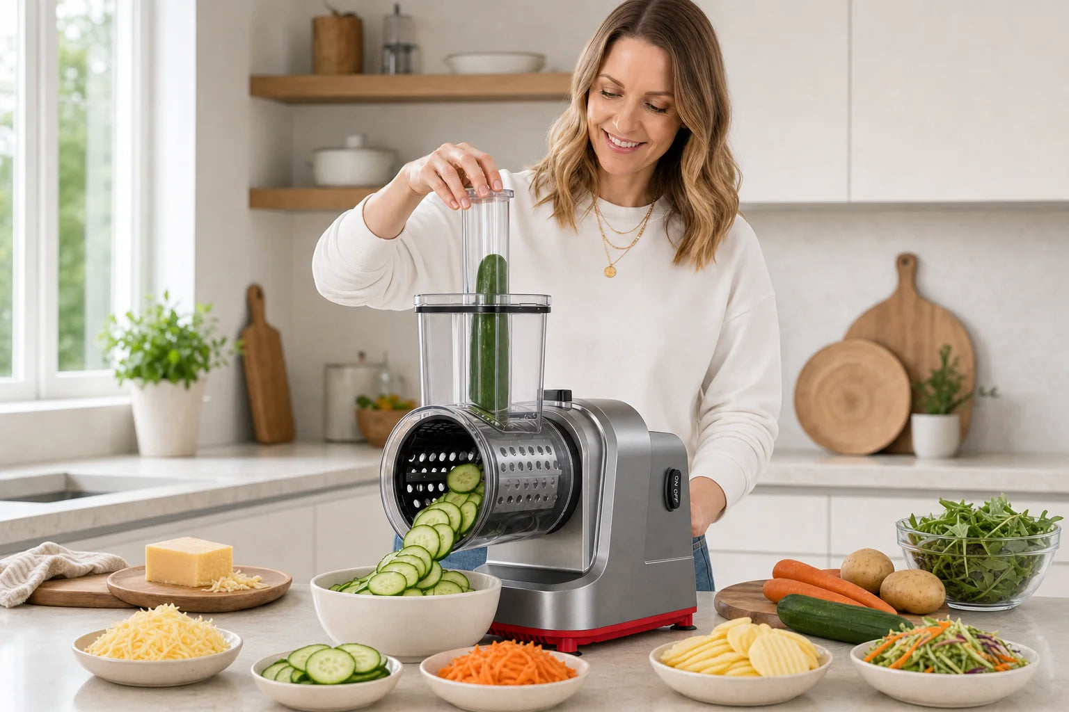 Emma verwendet WAFORA PrepFlow unter kompatiblen Meal-Prep-Zutaten