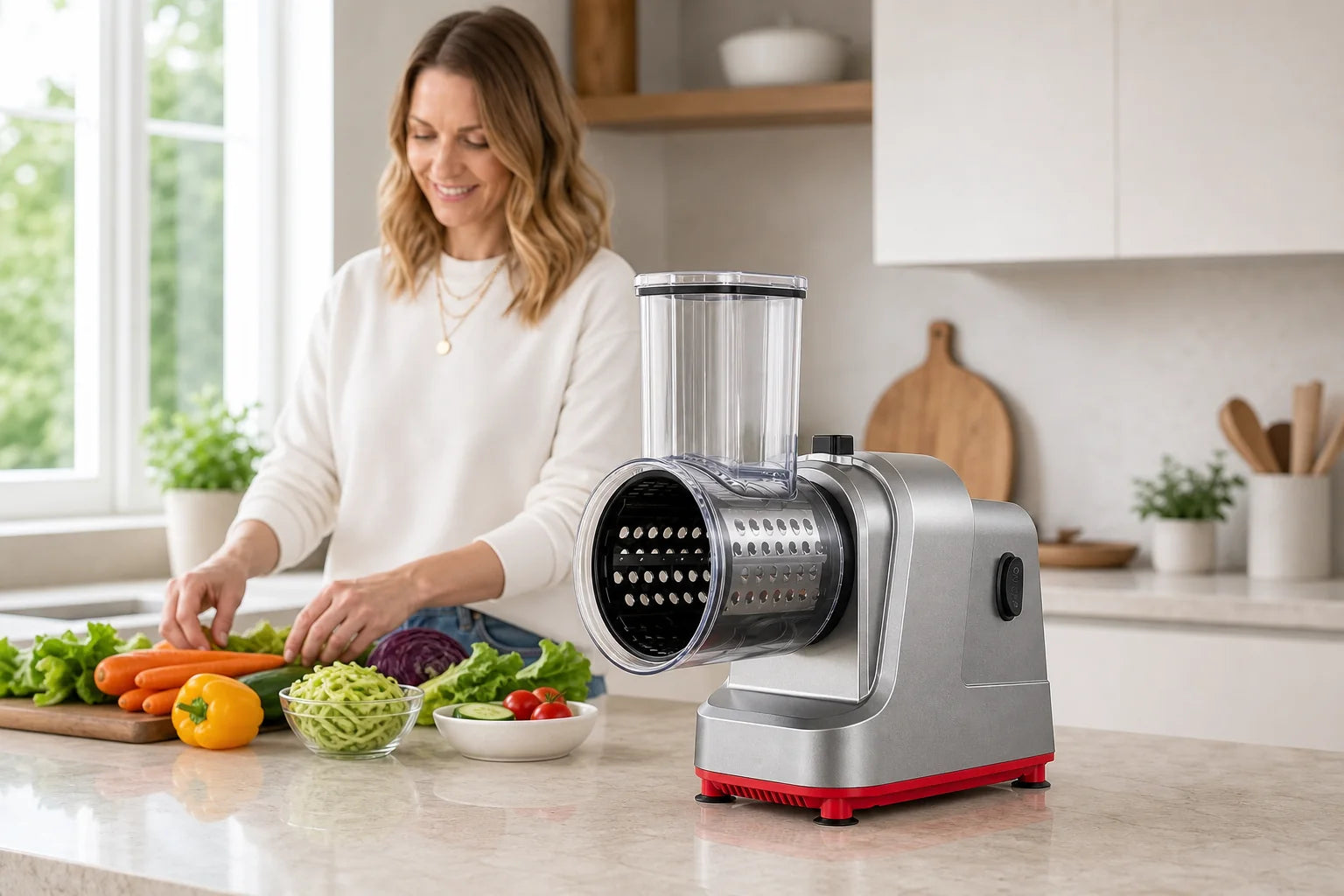 WAFORA PrepFlow shown at realistic countertop scale in a bright kitchen