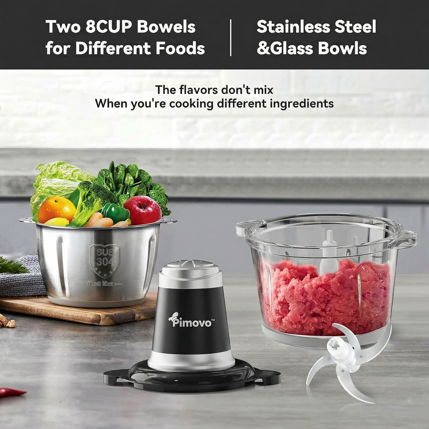 Pimovo™ Electric Food Chopper