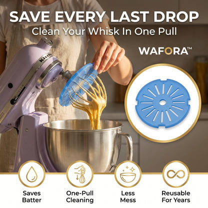 WAFORA™ WhiskClean — Mess-Free Whisk Wiper for Stand Mixers