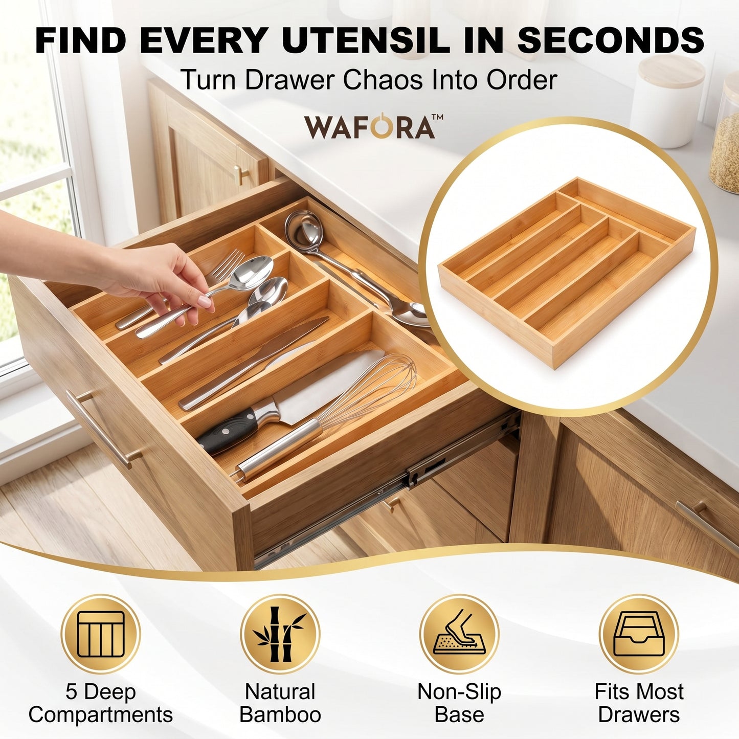 WAFORA™ SplashGuard — Protection anti-farine pour batteurs sur socle
